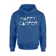 Happy Camper Tree And Tent Graphic Illustrator Vector Hoodie