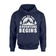 Hiking Camping And So The Adventure Begins Graphic Hoodie