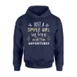Just A Simple Girl In Love With Adventures I Love Camping Sh Hoodie