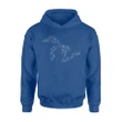 Great Lakes Up North Camping Nature Collage Hoodie