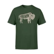 Bison Vintage Retro Buffalo Camping T Shirt