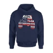 Camping Jeep Lover American Usa Flag Car Drivers Gift Premium Hoodie