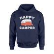 Distressed Happy Camper Vintage Rv Trailer Hoodie