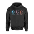 Camping, Peace Love Camp, Gifts For Campers Hoodie