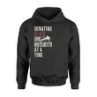 Funny Camping Mosquito Donating Blood Hoodie