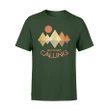 Camping Hiking Holiday Mountains Sun Tee T Shirt