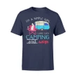 I'm A Simple Girl I Love Cats Camping And Wine T Shirt