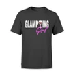 Funny Glamping Wine Glass For Women Campers T Shirt