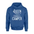 Funny Queen Of The Camper Camping Lover Camper Gift Hoodie