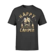 Comical Ladies Happy Camper Cute Hiking Camping Trip T T Shirt