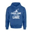 Funny Camper With Canoe Lake Camping Vacation Gift Hoodie