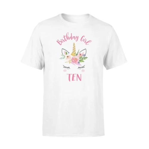 10th Birthday Unicorn For Girls T Shirt