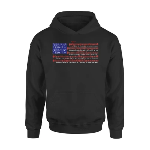 4th Of July Independence Music Note America Flag Premium Hoodie