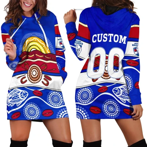 Western Bulldogs Indigenous AFL Hoodie Dress