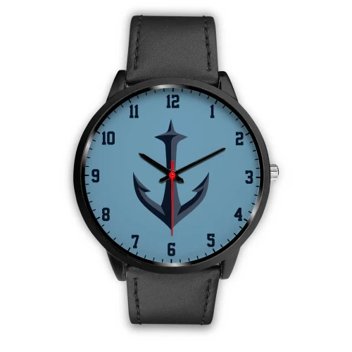 Seattle Kraken Black Watch Kraken Anchor Logo