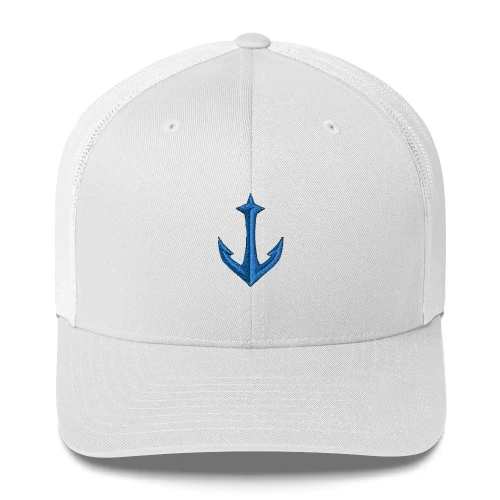 Seattle Kraken Trucker Cap Kraken Anchor Logo