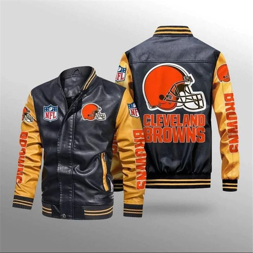 Cleveland Browns Leather Jacket - NFL