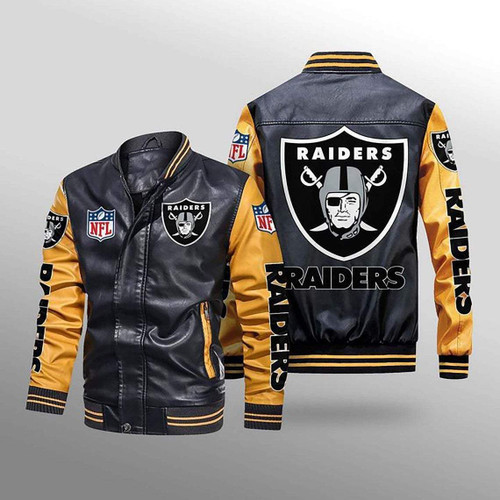 Oakland Raiders Leather Jacket - NFL