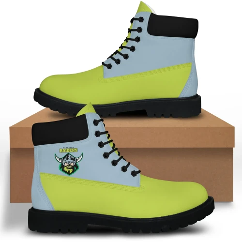 Canberra Raiders Leather Timberland Boots NRL