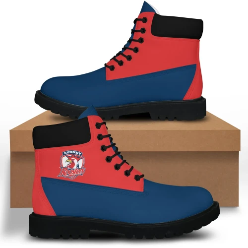 Sydney Roosters Leather Timberland Boots NRL