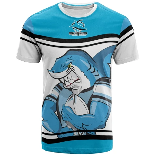 Cronulla-Sutherland Sharks T-Shirt NRL All Over Print