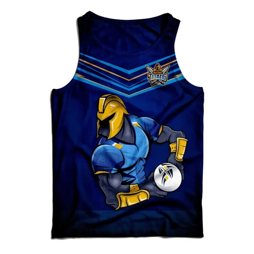 Gold Coast Titans Tank Top NRL Personalized