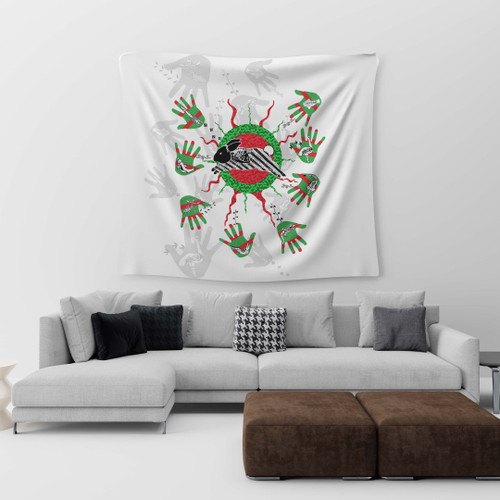South Sydney Rabbitohs Indigenous Wall Tapestry Home Decor NRL 2020