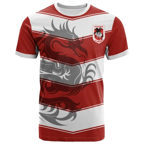 St. George Illawarra Dragons T-Shirt NRL All Over Print