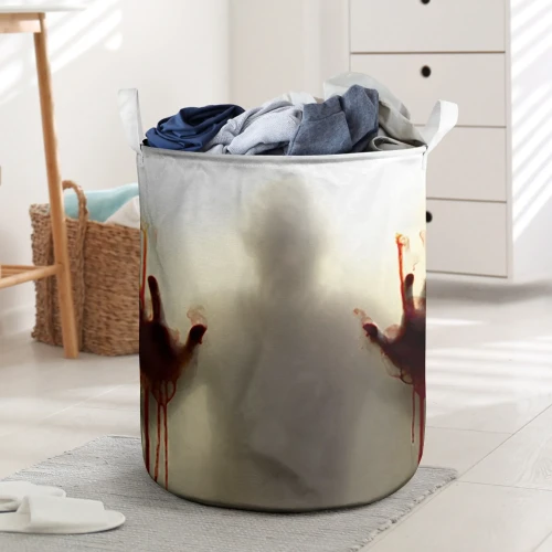 Scary Bloody Hand Laundry Basket #Halloween