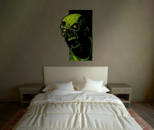 Horror Skull Zombie 3D Wall Sticker Decal #Halloween