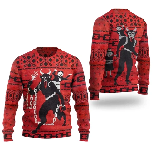 Satanic Christmas Sweater Goth Christmas
