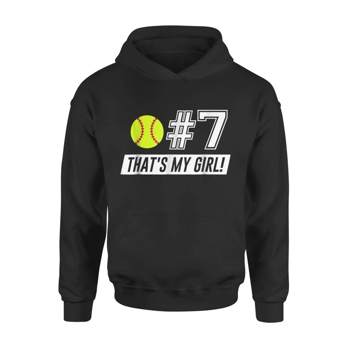 #7 Softball Mom, Softball Dad Hoodie