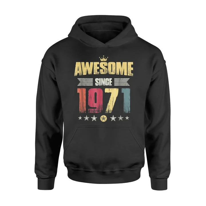 47th Vintage Birthday - Awesome Since 1971 Gift For BirthdayHoodie