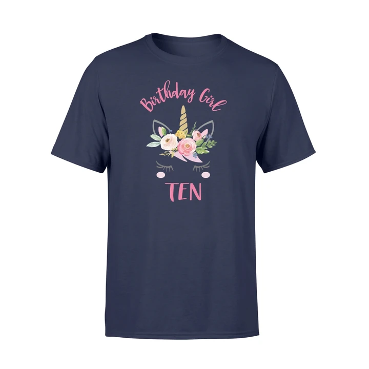 10th Birthday Unicorn For Girls T Shirt