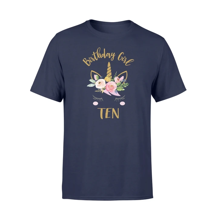 10th Birthday Unicorn,10 Birthday Girl Outfit T Shirt
