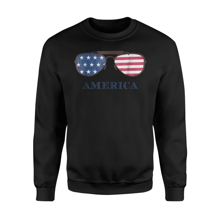 4th Of July , America Sunglasses Top, Independence Day Sweatshirt