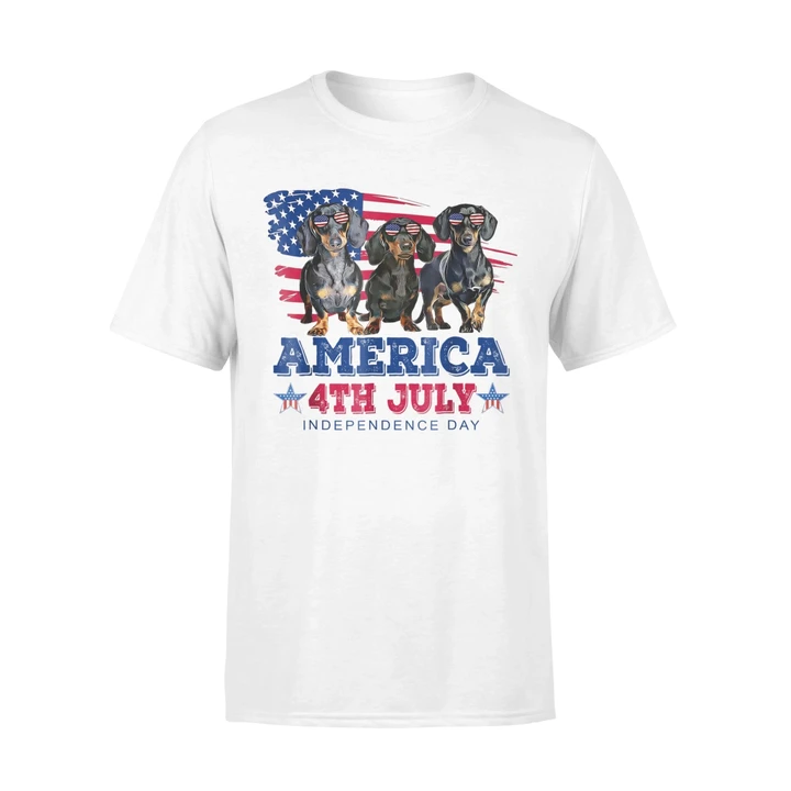 American4th July Independence Day- Dachshund Premium T-Shirt