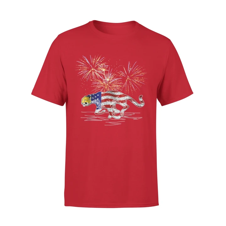 Cheetah Firework 4th July Of Premium T-Shirt