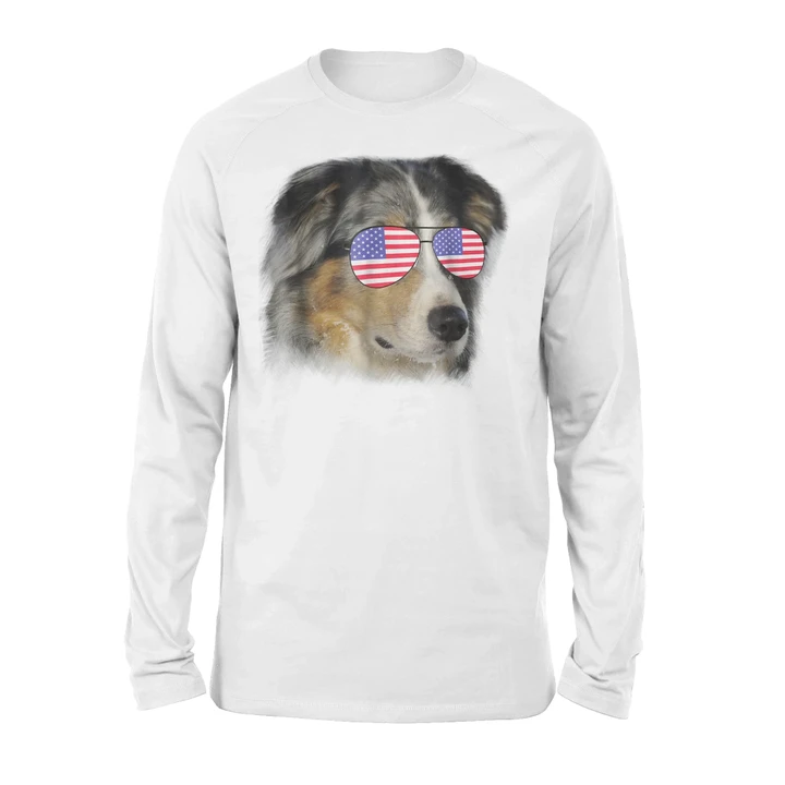 Australian Shepherd Independence Day Premium Long Sleeve T-Shirt