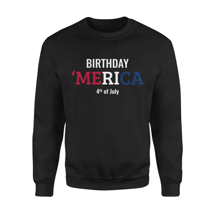 Women's Cotton Sweatshirt - Birthday America 4th Of July - United States Independence Day - MRA