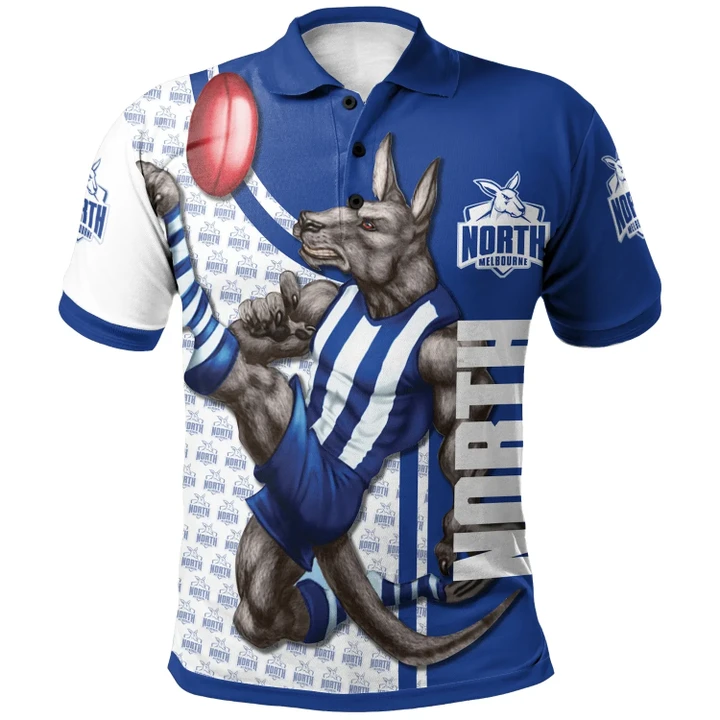 North Melbourne Kangaroos AFL Mascot Polo Shirt