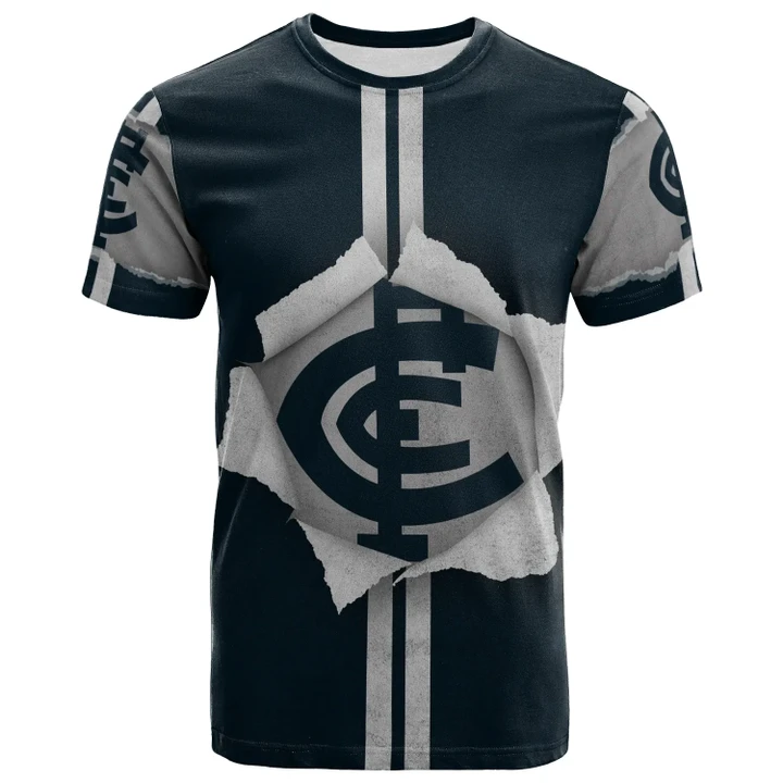 Carlton Blues AFL Retro Personalized  T-shirt All Over Print