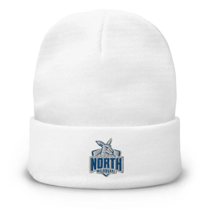 North Melbourne Kangaroos AFL Embroidered Beanie