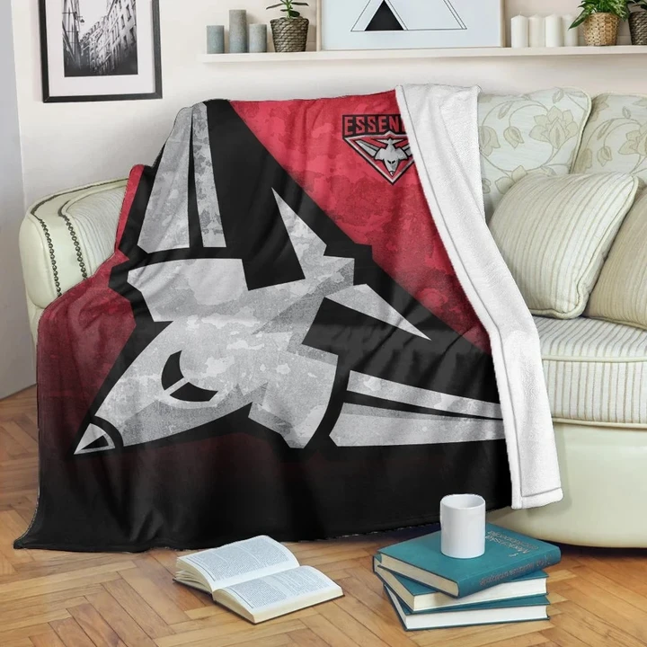 Essendon Bombers Retro Premium Blanket