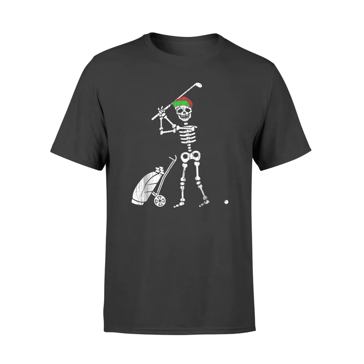Funny Golf Skeleton Halloween Costume Gift T-shirt