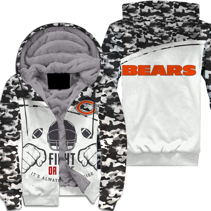 Chicago Bears Sherpa Hoodie - Style Mix Camo