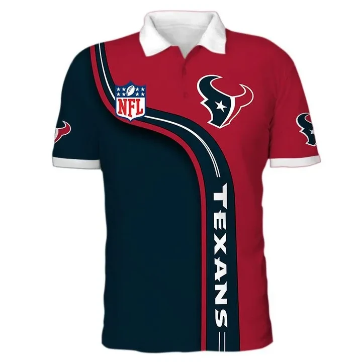 Men's Houston Texans Polo Shirt 3D