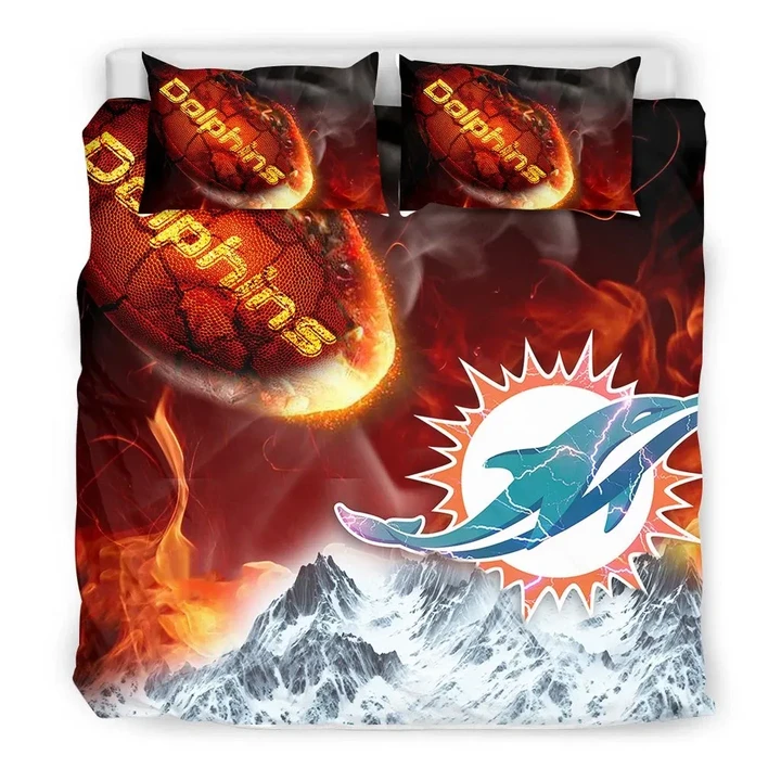 Miami Dolphins Bedding Set - Break Out To Rise Up  - NFL