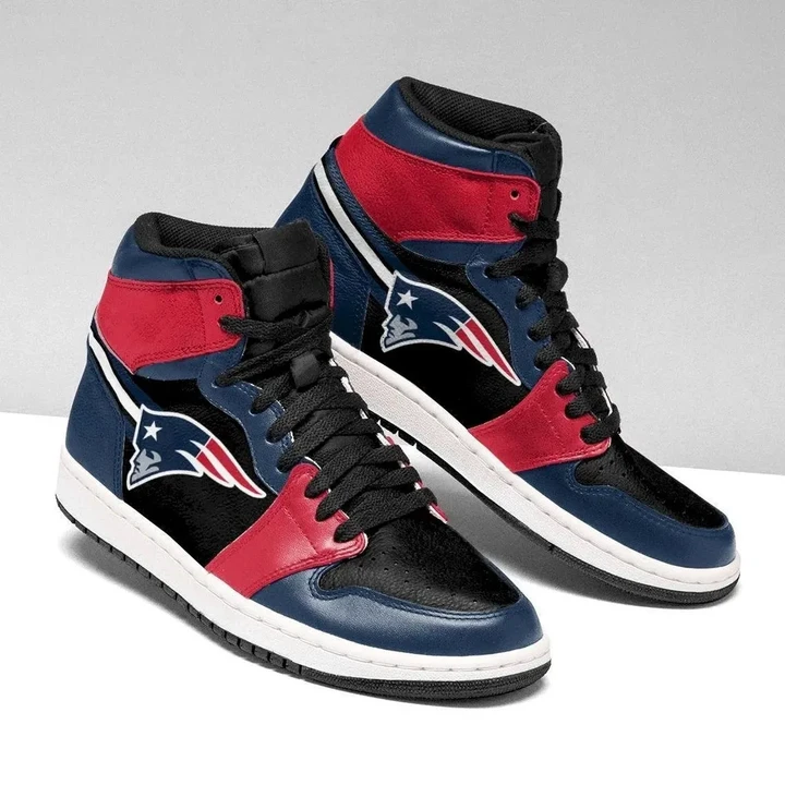 New England Patriots Football Air Jordan 1 - Logo Sneaker - NFL