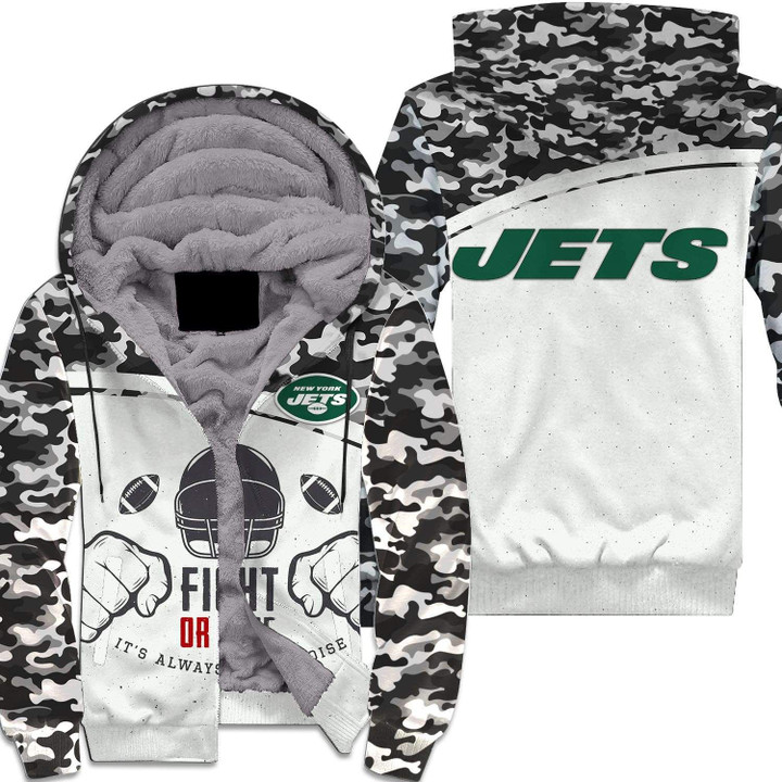 New York Jets Sherpa Hoodie - Style Mix Camo